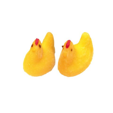 FONDANT KIPJES GEEL GEDECOREERD