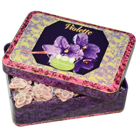 VIOLET TIN BOX