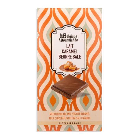 BIO FT LBG TABLET 85 GR MELK CARAMEL ZOUT