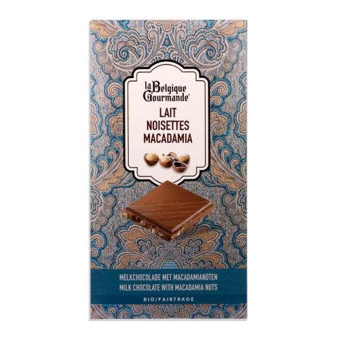 BIO FT LBG TABLET 85 GR MELK MACADAMIANOTEN